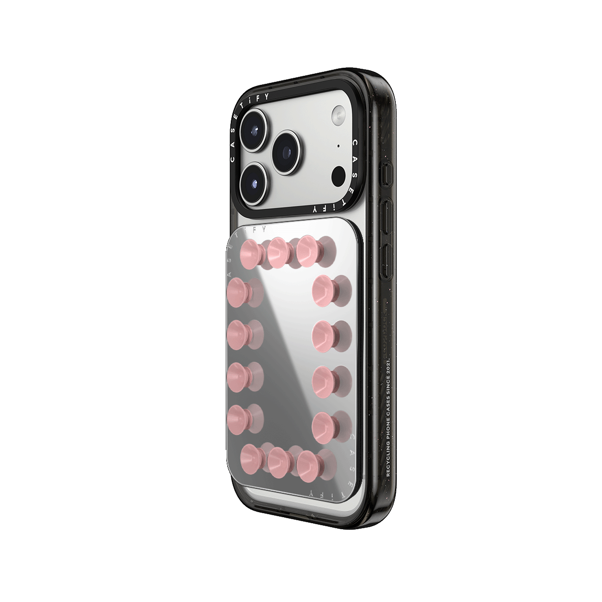 Snappy Snap & Stick Mirror Cardholder Stand MagSafe Compatible - Primrose Pink