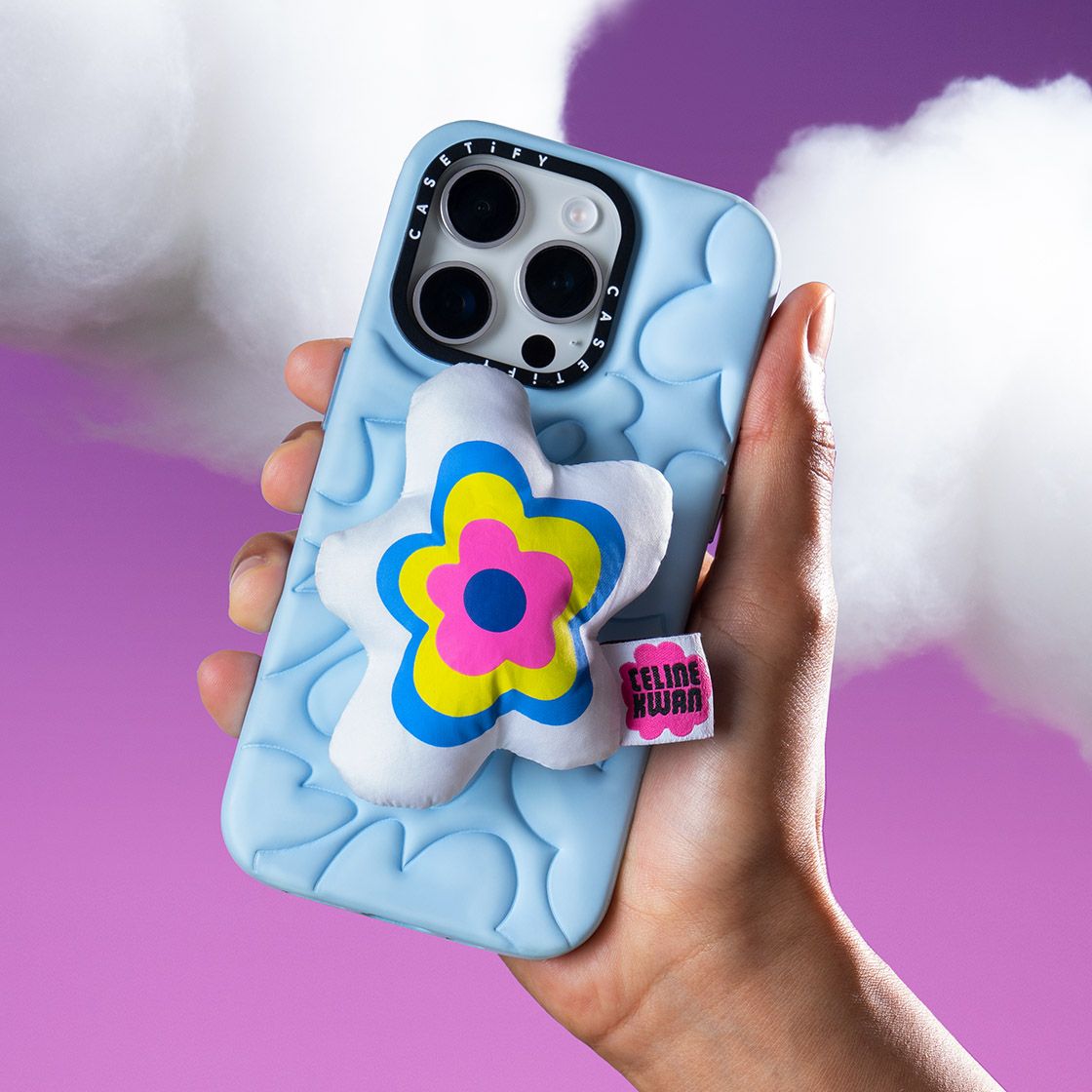 CELINE KWAN Flower Grippy Case - iPhone 15 Pro Max