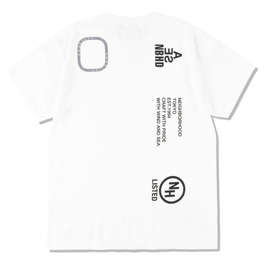 CASETiFY x NBHD x WDS T-shirt SEA-Camera ring White L
