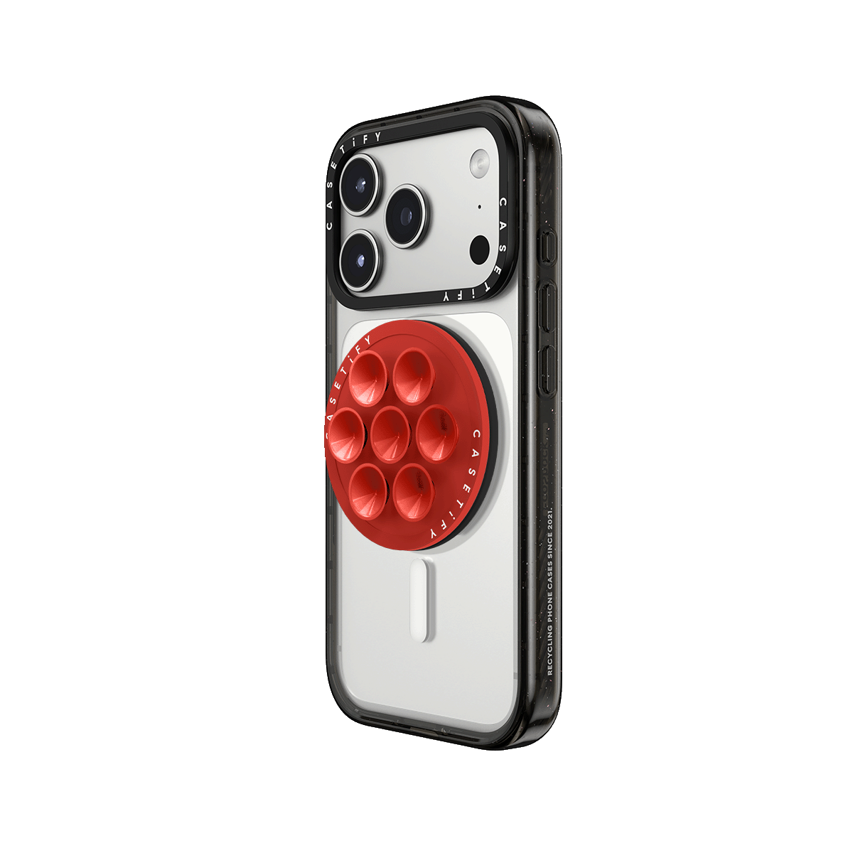 Snappy Snap & Stick Grip Stand MagSafe Compatible - Tomato Red