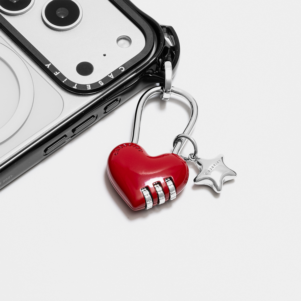Charm Keychain - Heart Lock