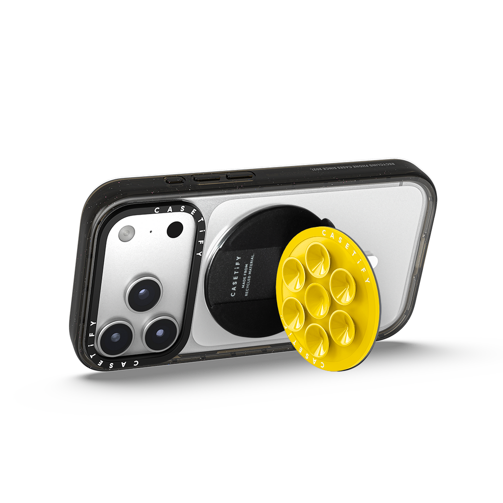Snappy Snap & Stick Grip Stand MagSafe Compatible - Pulse Yellow