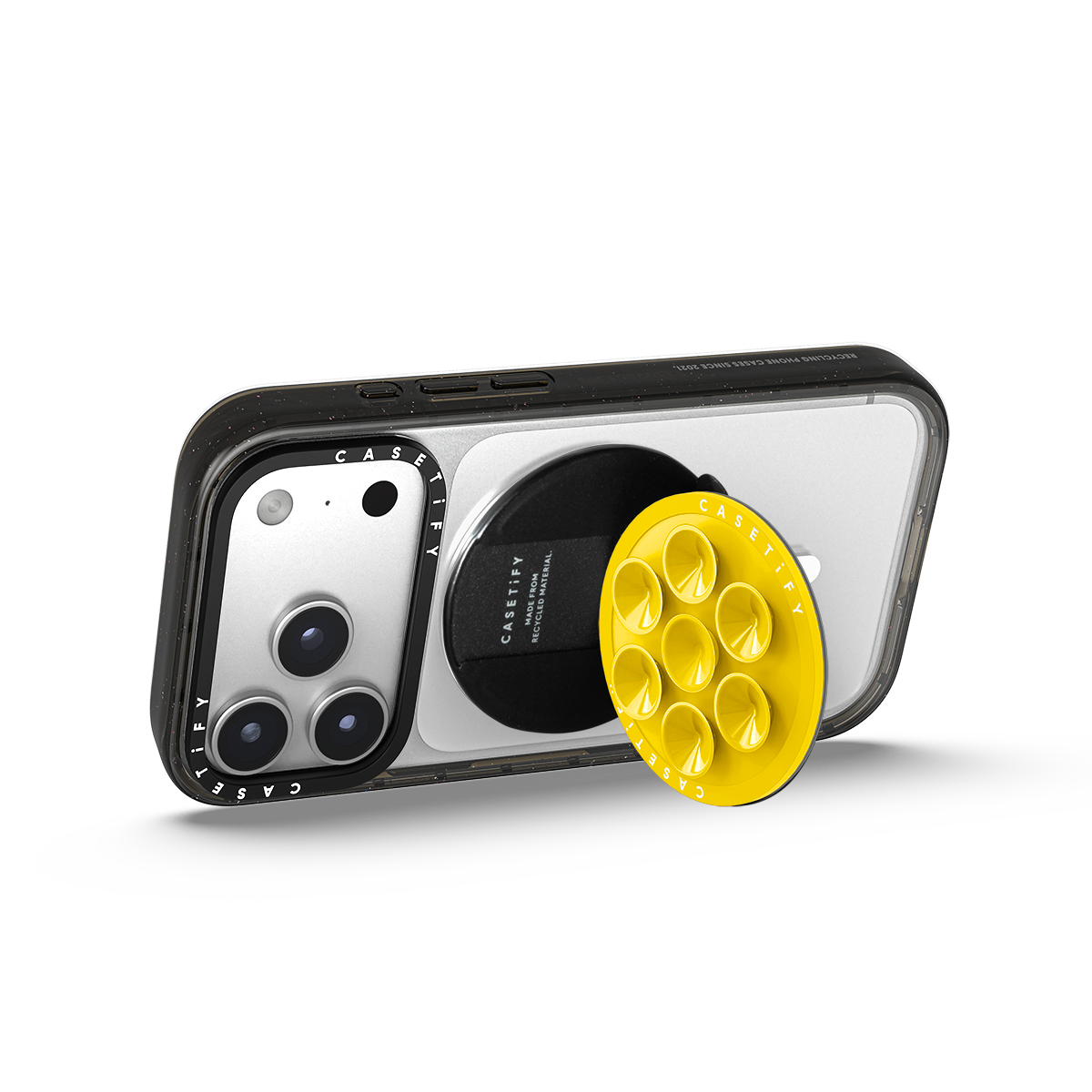 Snappy Snap & Stick Grip Stand MagSafe Compatible - Pulse Yellow