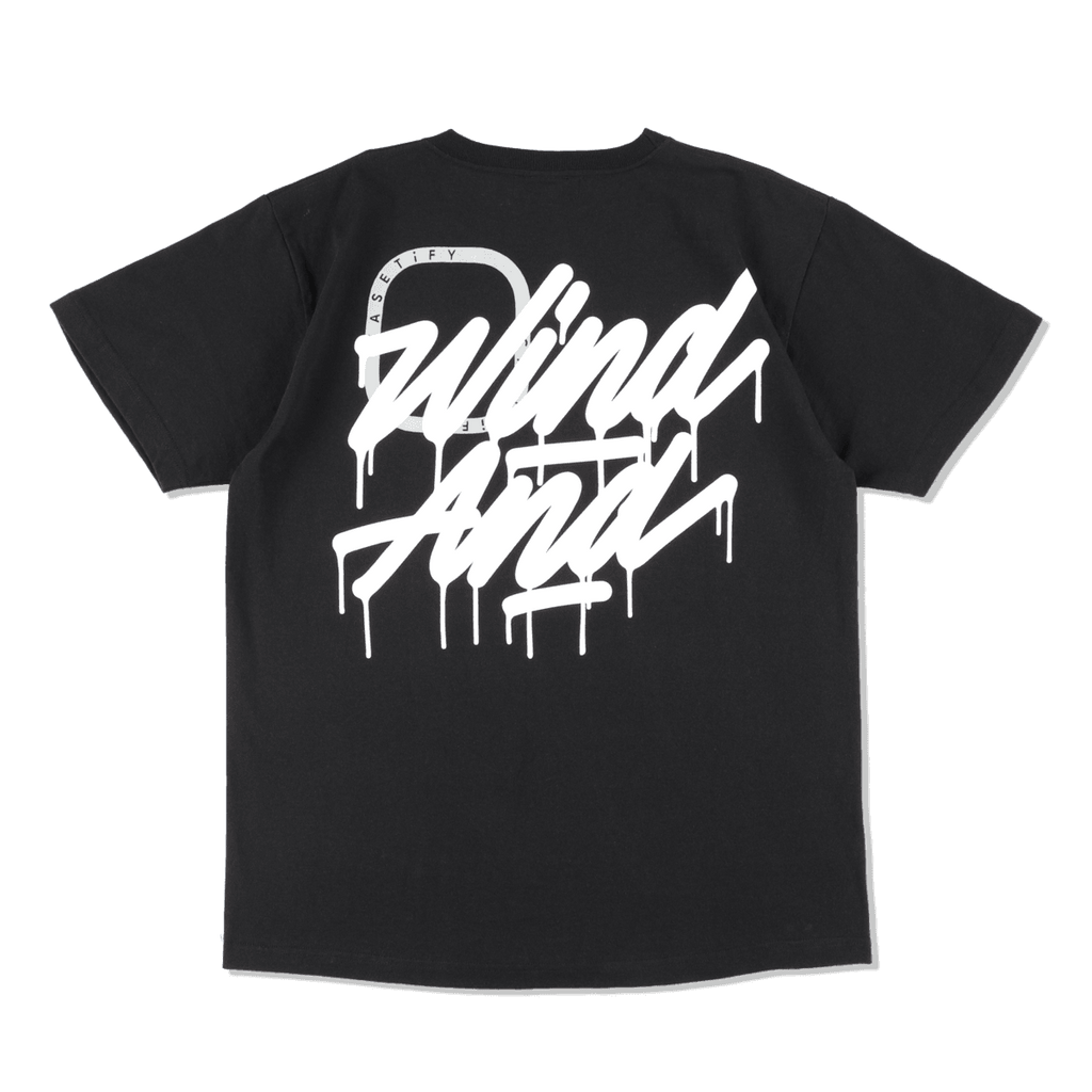 WDS x CASETiFY T-shirt Triple Name Main Logo Black M