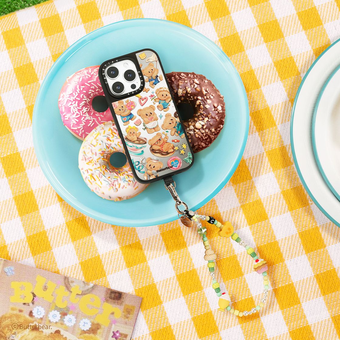 Butterbear Special Set - iPhone 16 Pro Max & Butterbear Phone Charm | Image 1