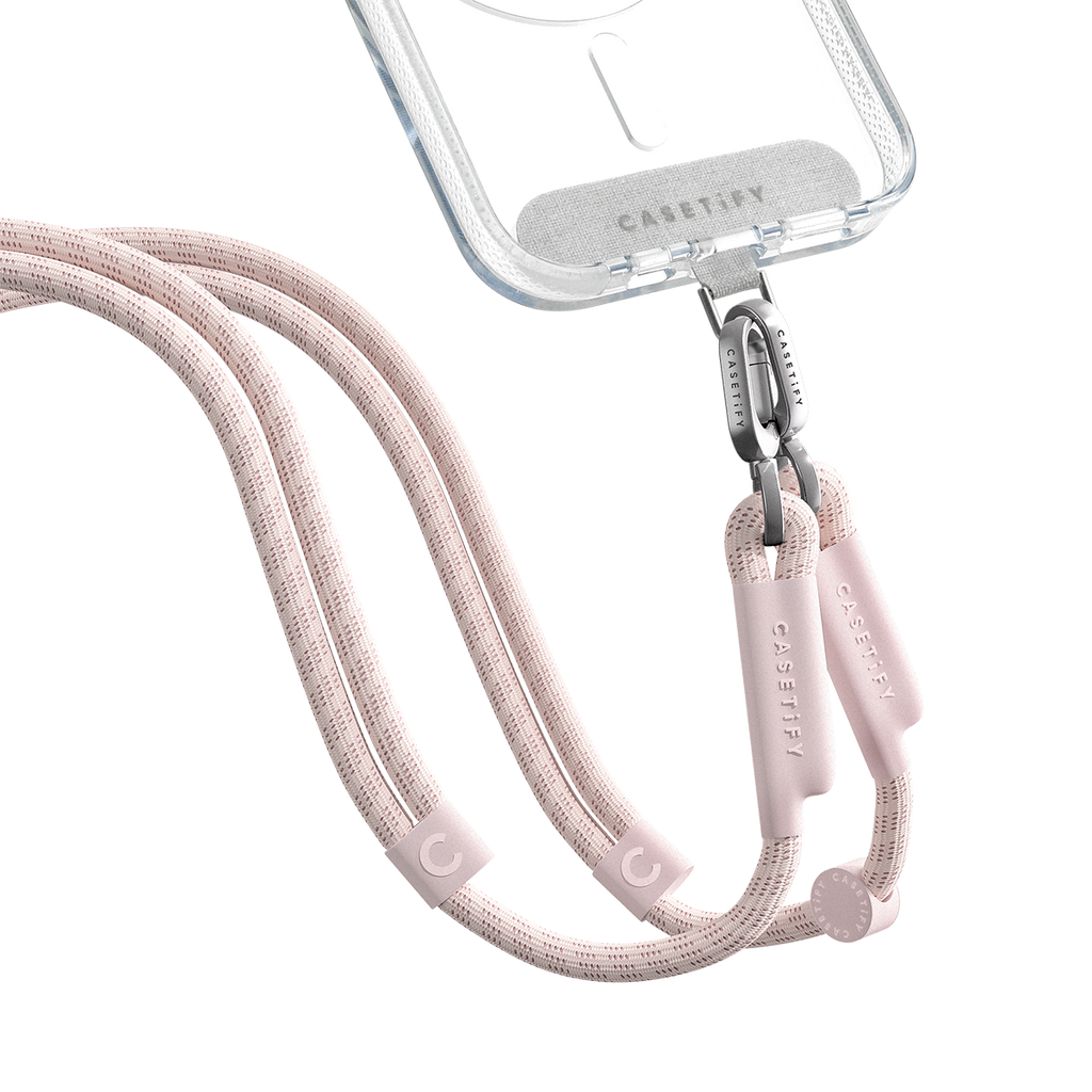 Rope Cross-body Strap  - Blush Pink (Double End) | Image 1