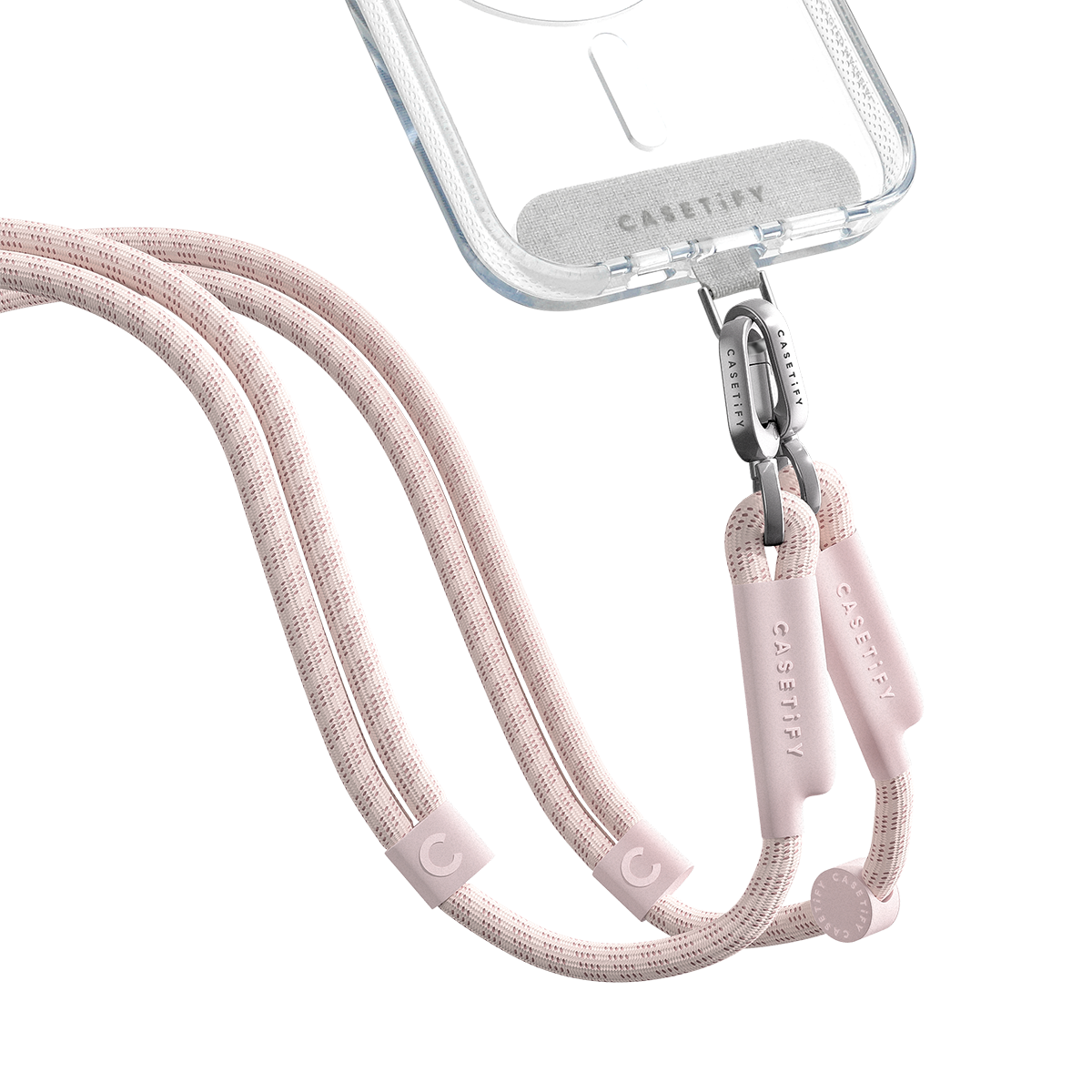Rope Cross-body Strap  - Blush Pink (Double End) | Image 1