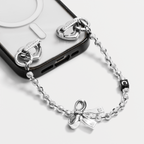 Charm Keychain - Metallic Bow