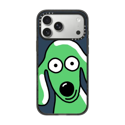 Dog Selfie | iPhone 17 Pro Max / Impact Case MagSafe Compatible / Black | Image 1