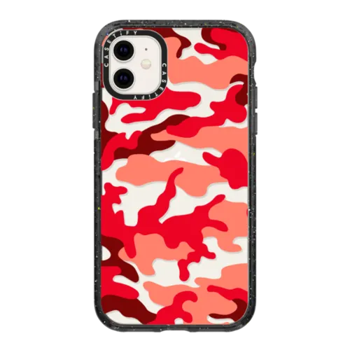 Camo Over - Red | iPhone 11 / Impact Case / Black | Image 1