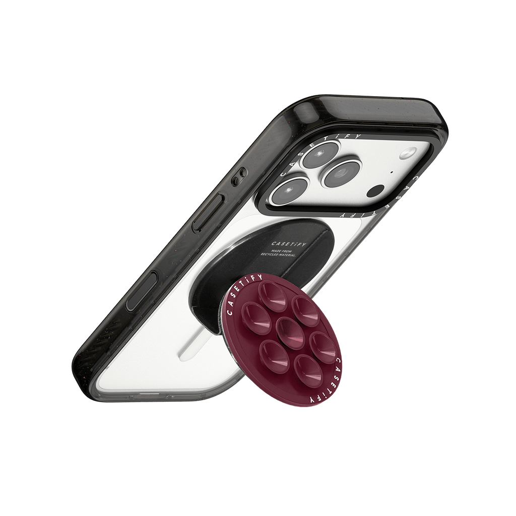 Snappy Snap & Stick Grip Stand MagSafe Compatible - Mulberry