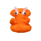 Plushmate Alphabet I with Strap + Carabiner - Orange | Image 1