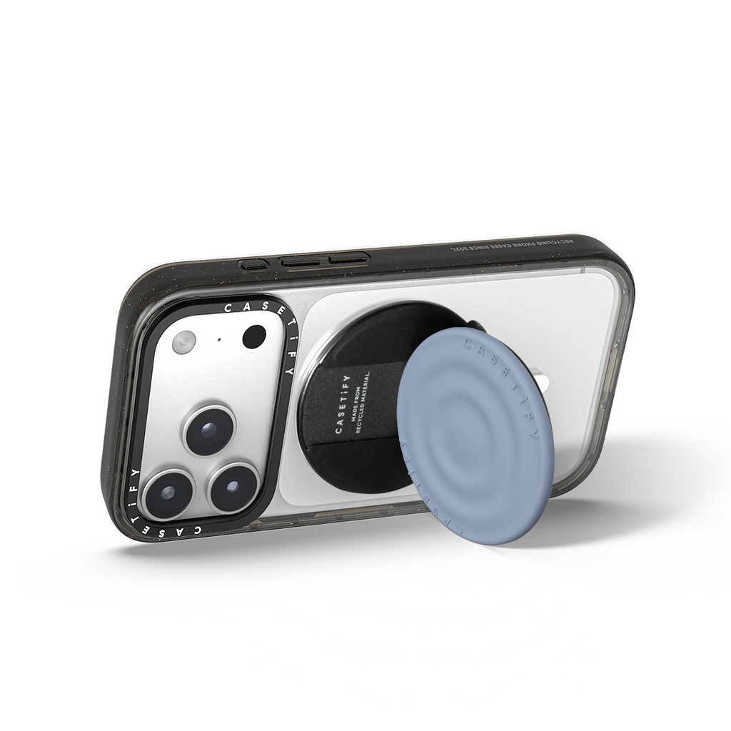 Snappy Ripple Grip Stand MagSafe Compatible - Dusty Blue