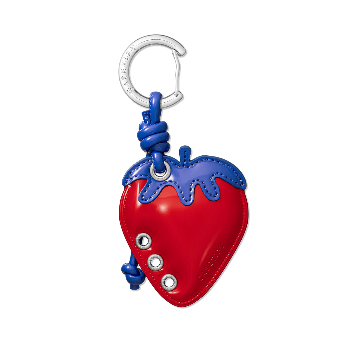 Puffy Strawberry Bag Charm - Strawberry Red | Image 1