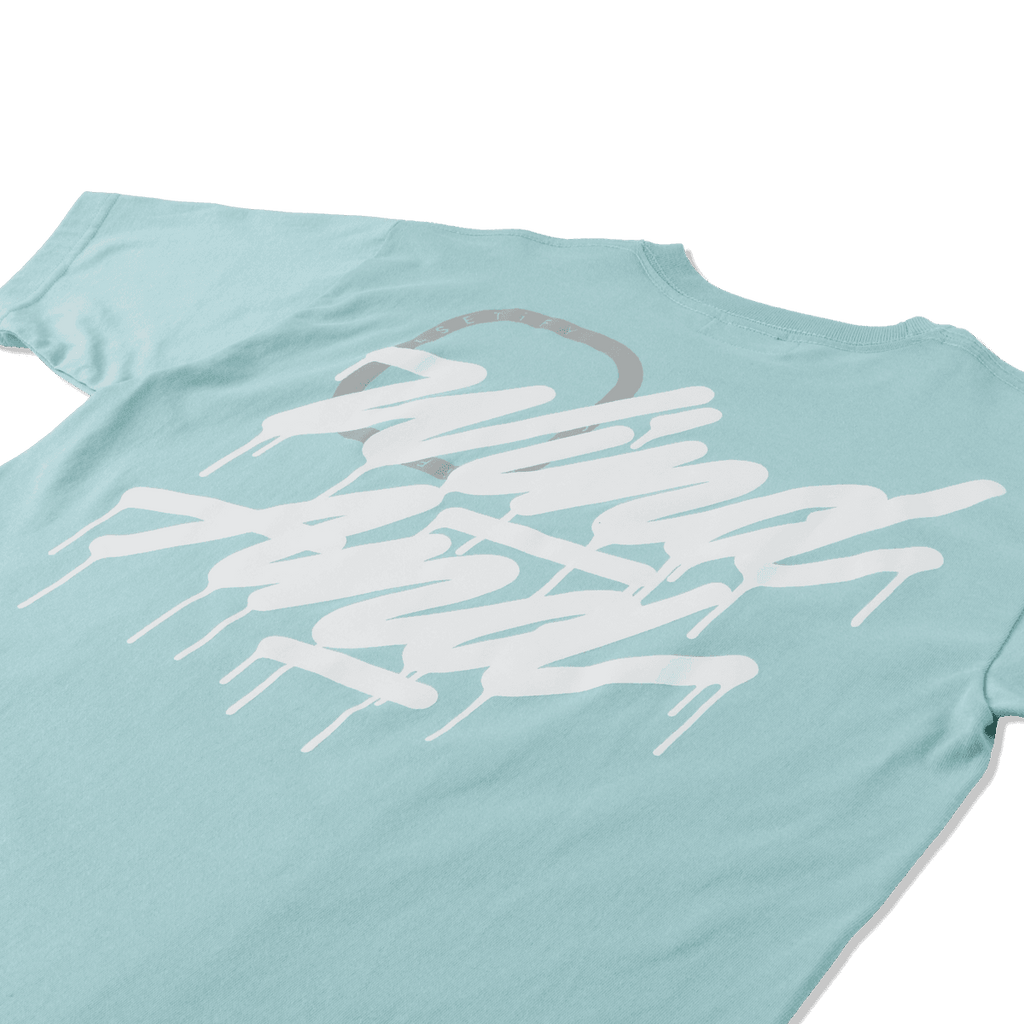 WDS x CASETiFY T-shirt Triple Name Main Logo Mint L