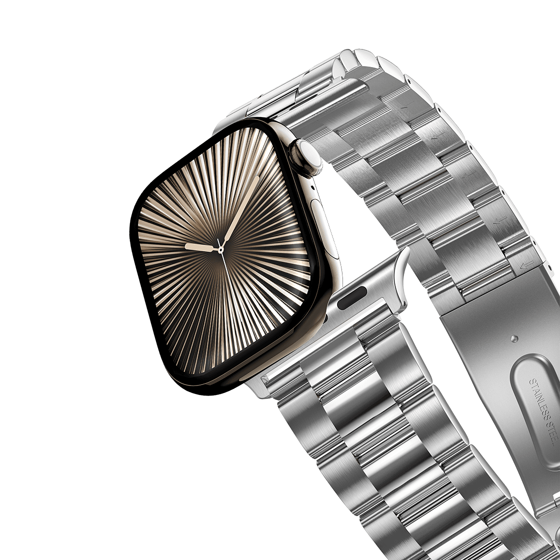 Stainless Steel 3-Link Band 46mm (Series 11) - Silver | Image 1