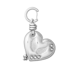 Puffy Heart Bag Charm -  Metallic Cupid | Image 1