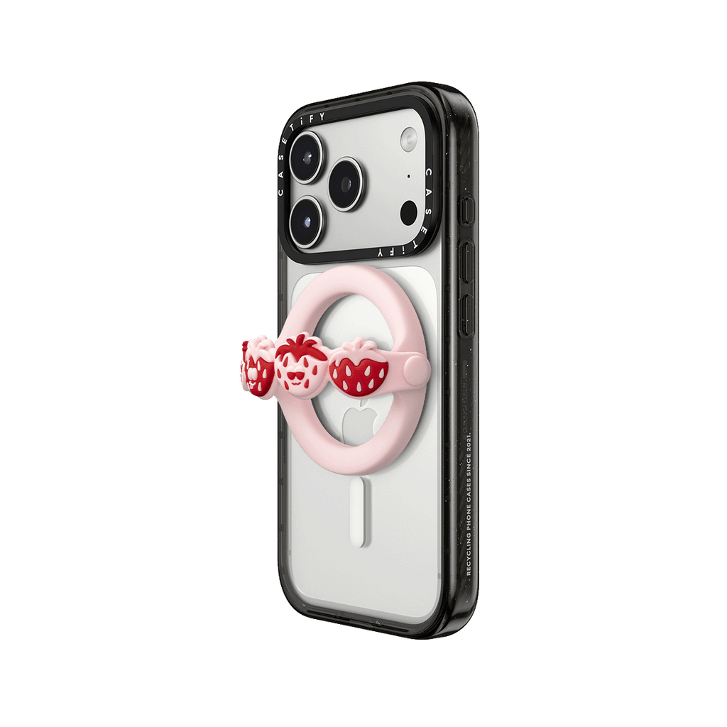 Snappy Loop Grip MagSafe Compatible - Pink Strawberries