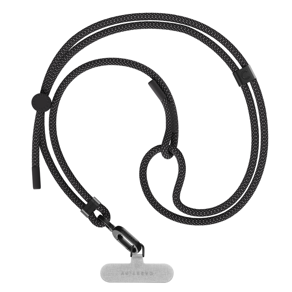 Rope Cross-body Strap - Black (6mm)