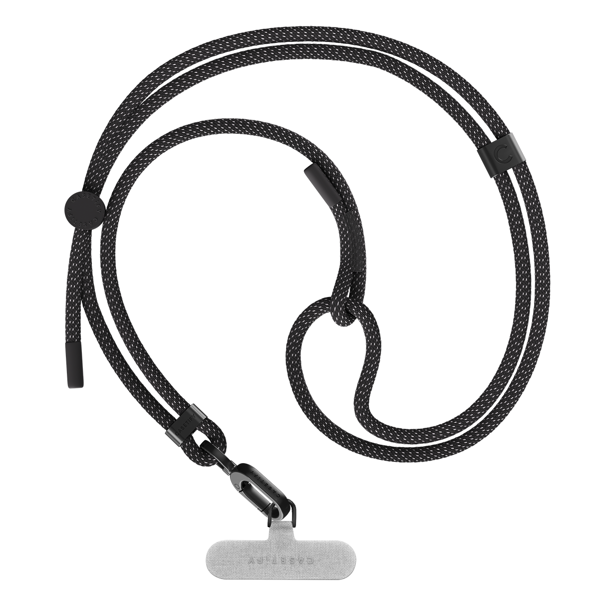 Rope Cross-body Strap - Black (6mm)