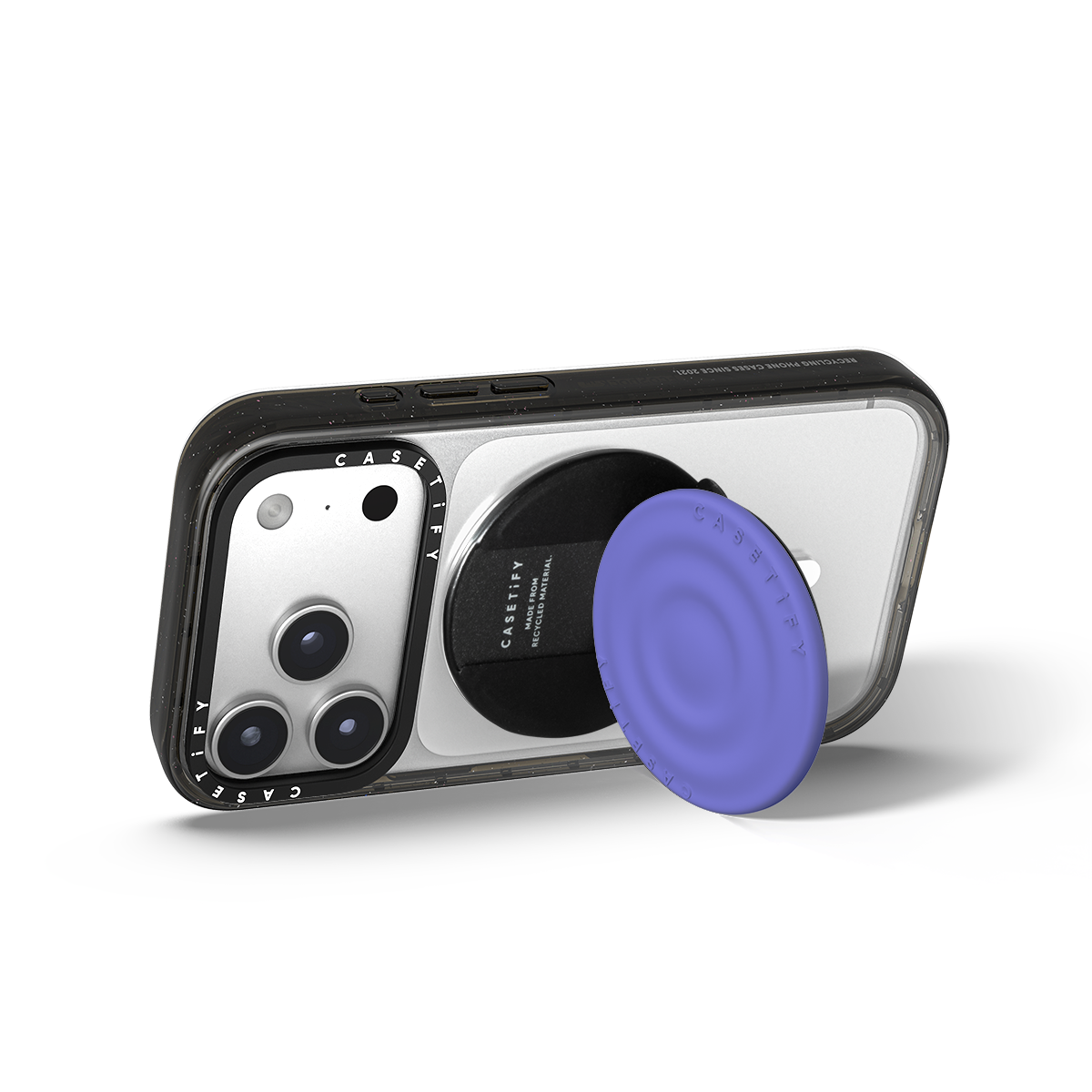 Snappy Ripple Grip Stand MagSafe Compatible - Ultraviolet Blue