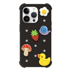The Push-In Pin Set - Cottage Core Set (Snail, Daisy, Strawberry, Mushroom, Duck)