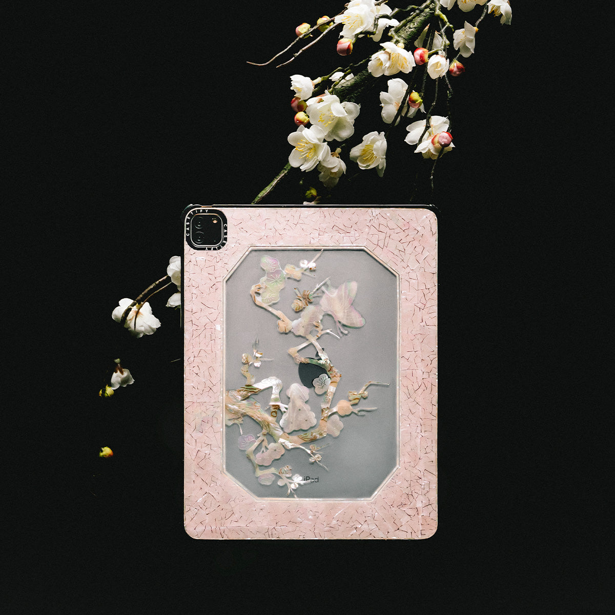Miss Sohee Mother of Pearl Tablet Case - Pink - iPad Pro 12.9 (5th/6th Gen)