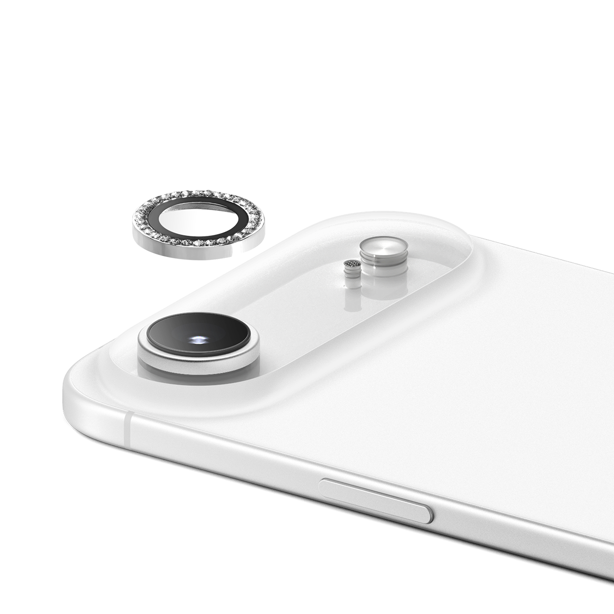 iPhone Air Camera Lens Gem - Silver | Image 1