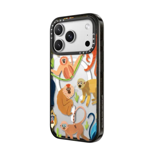 Jungle monkeys | iPhone 17 Pro Max / Impact Case MagSafe Compatible / Black | Image 2
