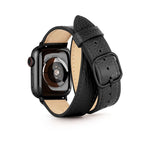 2-in-1 Italian Leather Band 42mm (Series 10) - Black