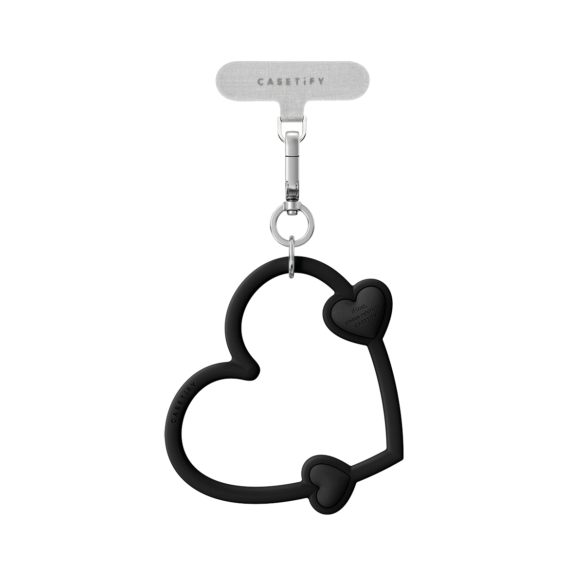 Heart Phone Wristlet  -  Black Lust