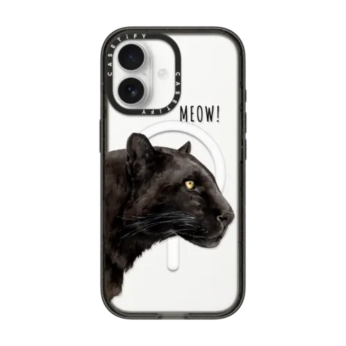 Black panther | iPhone 17 / Impact Case MagSafe Compatible / Black | Image 1