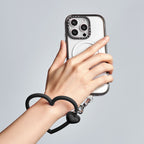 Heart Phone Wristlet  -  Black Lust