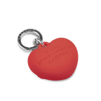 Charm Keychain - Puffy Heart - Cherry Red
