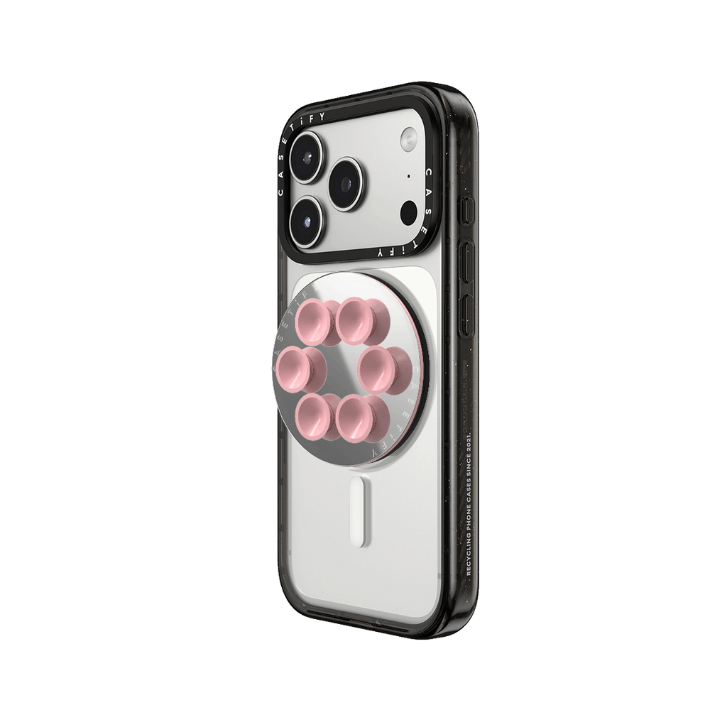 Snappy Snap & Stick Mirror Grip Stand Magsafe Compatible - Primerose Pink