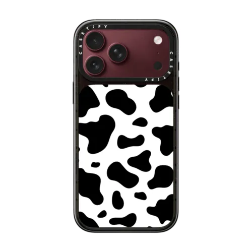 COW PRINT | iPhone 18 Pro Max / Impact Case MagSafe Compatible - Glossy / Glossy Black | Image 1