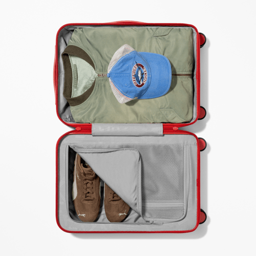Swinging CARRY-ON SUITCASE | 21" Carry-On Suitcase / Bounce Suitcase / Cherry Red | Image 2
