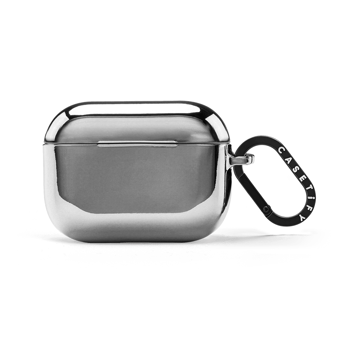 Mirror Duo Set - iPhone 16 Pro Max Mirror Case MagSafe Compatible (Silver on Black) & AirPods Pro 2 Mirror Case