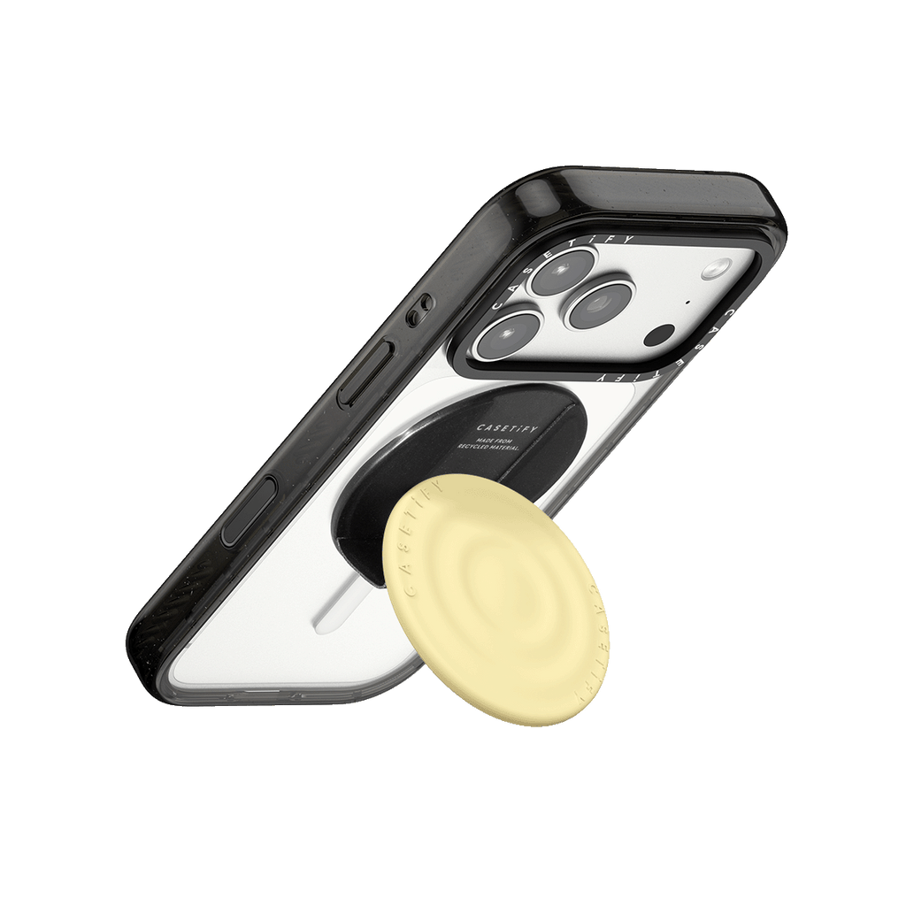 Snappy Ripple Grip Stand MagSafe Compatible - Sorbet Yellow
