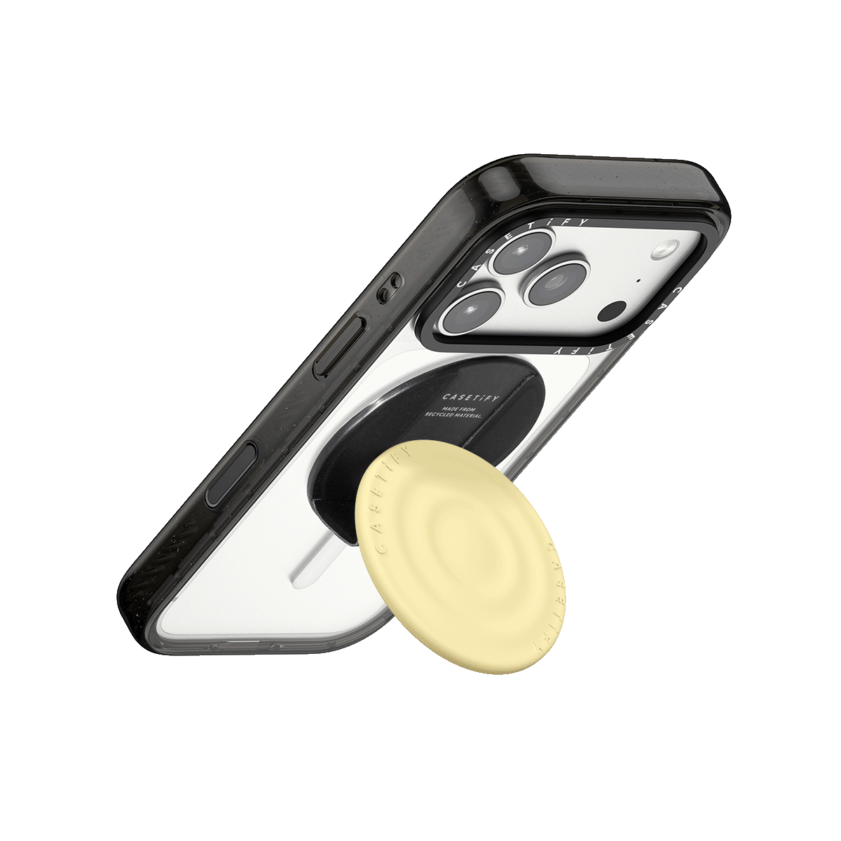 Snappy Ripple Grip Stand MagSafe Compatible - Sorbet Yellow
