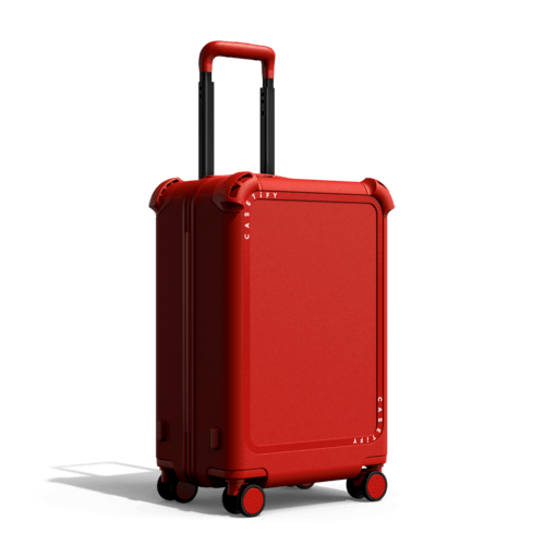 Winter Wonderland | 21" Carry-On Suitcase / Bounce Suitcase / Cherry Red | Image 4