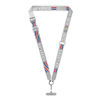 Team CASETiFY Slogan Cross-Body Strap - Silver