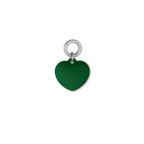 Charm Keychain - Puffy Heart - Deep Green | Image 1