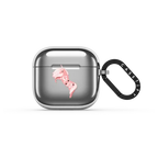 Cute Unicorn AirPods Case by Papio Press | AirPods 4 & 5 / Earbuds Mirror Case / Silver | Image 1