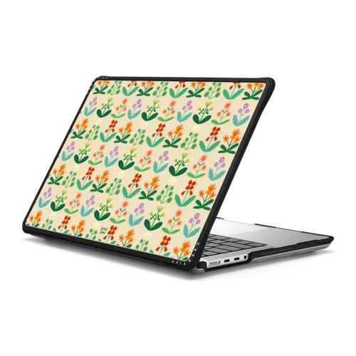FANCY FLORAL | MacBook Pro 14-inch (M1 - M5) / MacBook Impact Case / Black | Image 1