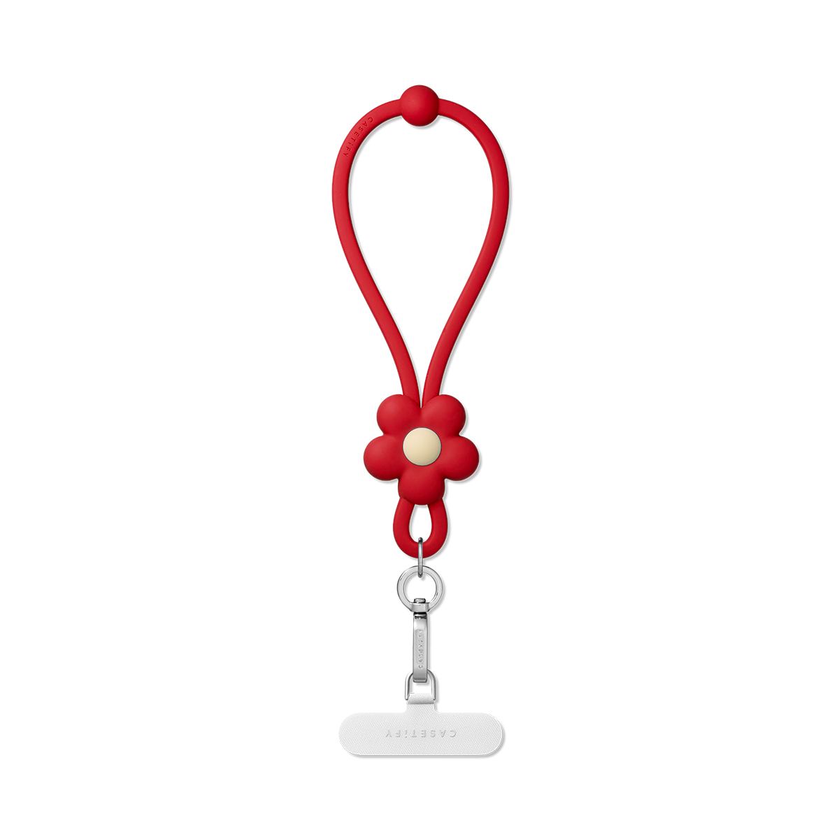Adjustable Jelly Wristlet - Red