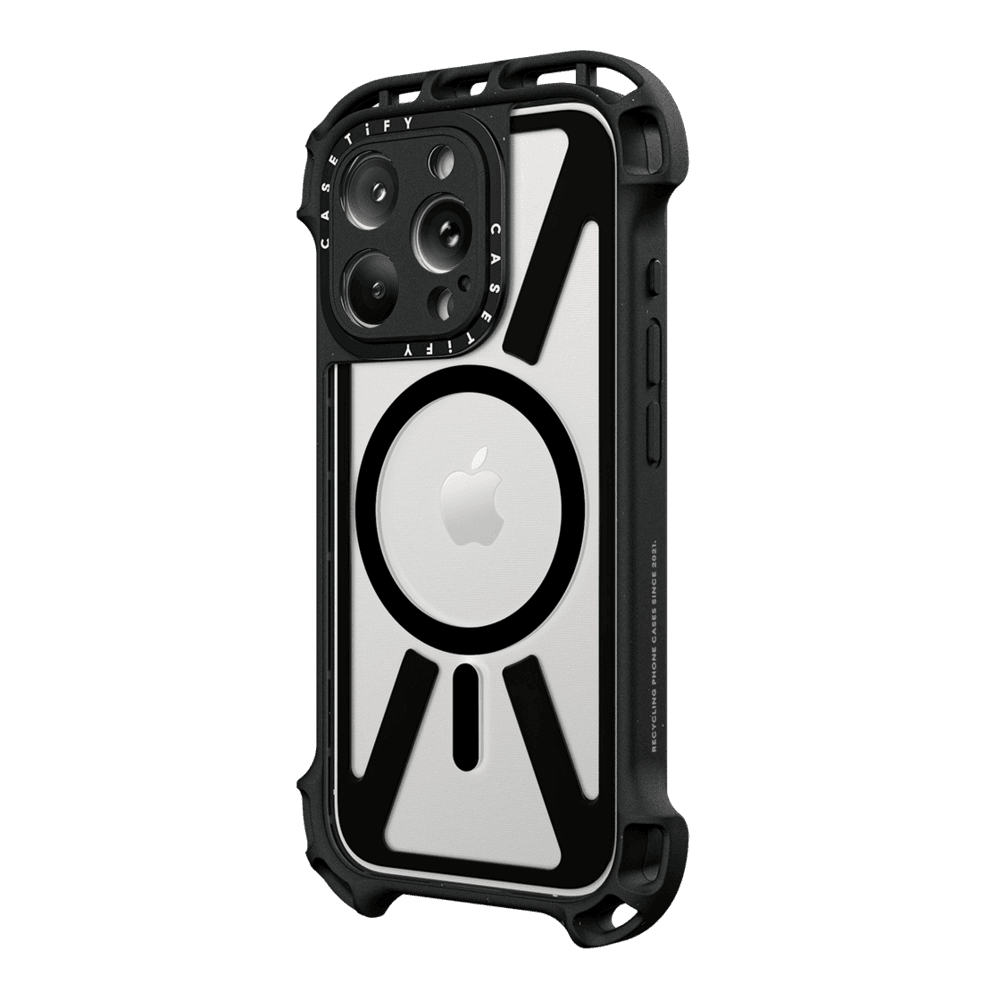 Sync It Up Set (Black) - iPhone 16 Pro Max Ultra Bounce Case MagSafe Compatible (Clear Black) & Apple Watch Series 10 46mm The Bounce Odyssey Band (Black)