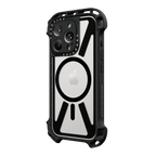 Sync It Up Set (Black) - iPhone 16 Pro Max Ultra Bounce Case MagSafe Compatible (Clear Black) & Apple Watch Series 10 46mm The Bounce Odyssey Band (Black)