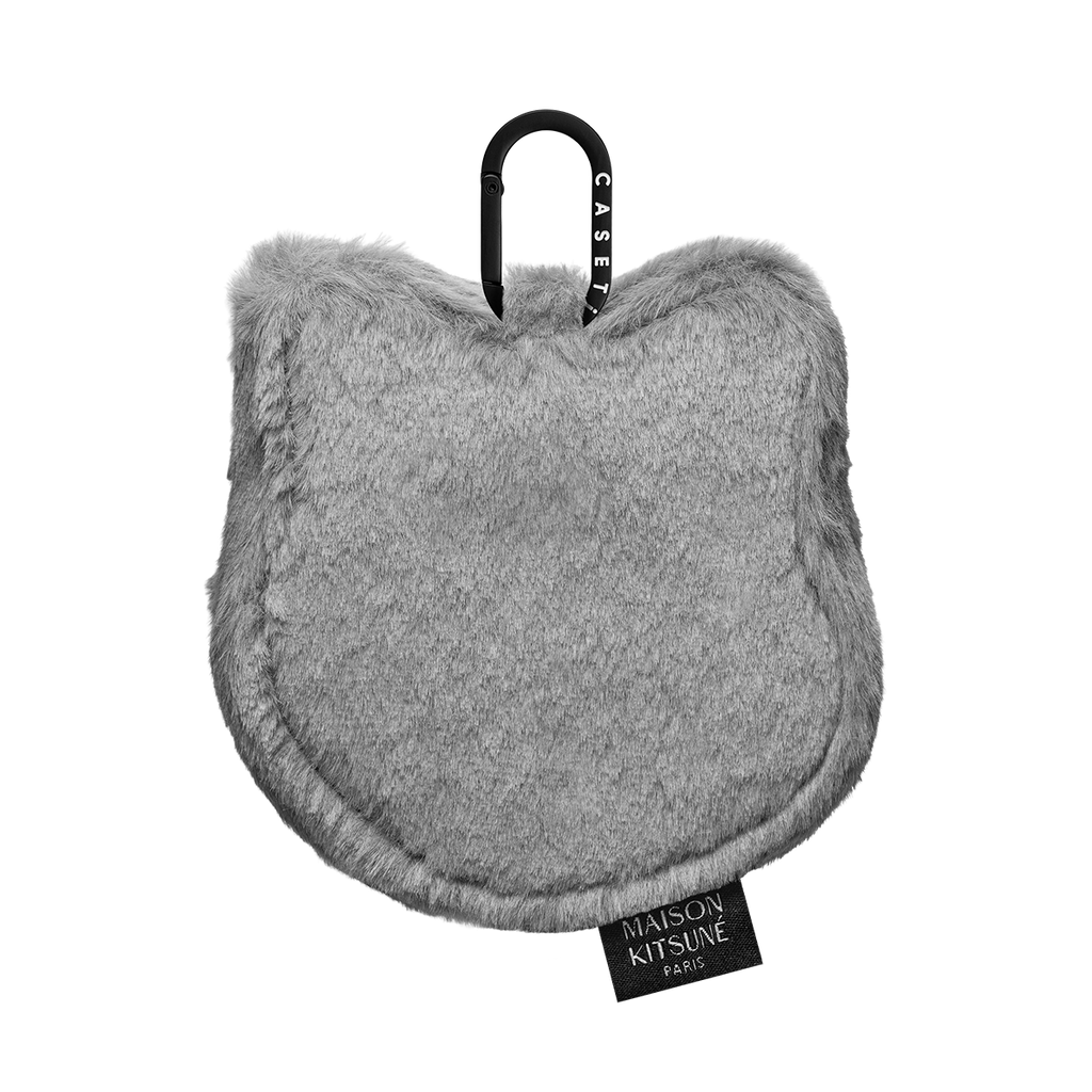 Maison Kitsuné Earbuds Plush Pouch (Grey)