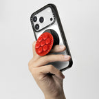 Snappy Snap & Stick Grip Stand MagSafe Compatible - Tomato Red
